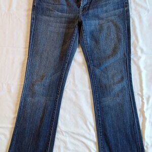 Women's pre-owned 7 for all mankind blue jeans size 30, boot cut